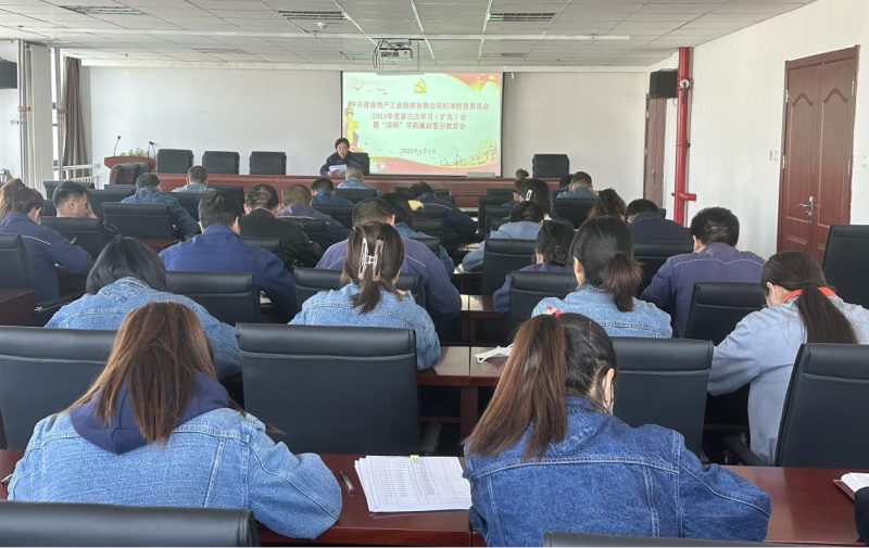 工投公司紀委召開2023年度第三次學習（擴大）會 暨&ldquo;清明節(jié)&rdquo;前廉政警示教育會