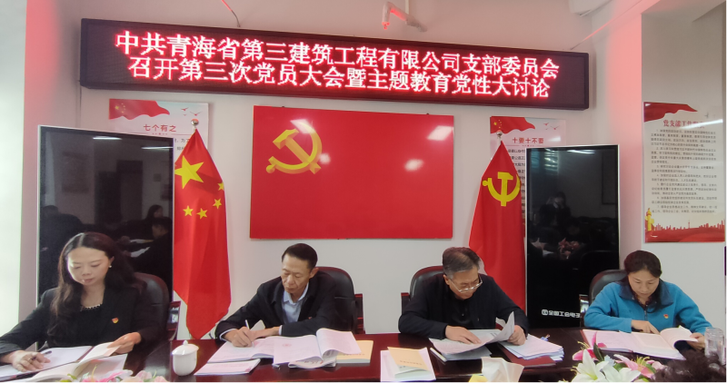 錘煉堅強黨性 強化實干擔(dān)當&mdash;&mdash;三建公司黨支部召開第三次黨員大會暨主題教育黨性大討論