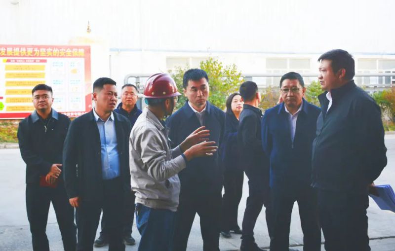 大通縣委副書記、縣長馬明旭一行蒞臨工投公司調(diào)研指導(dǎo)